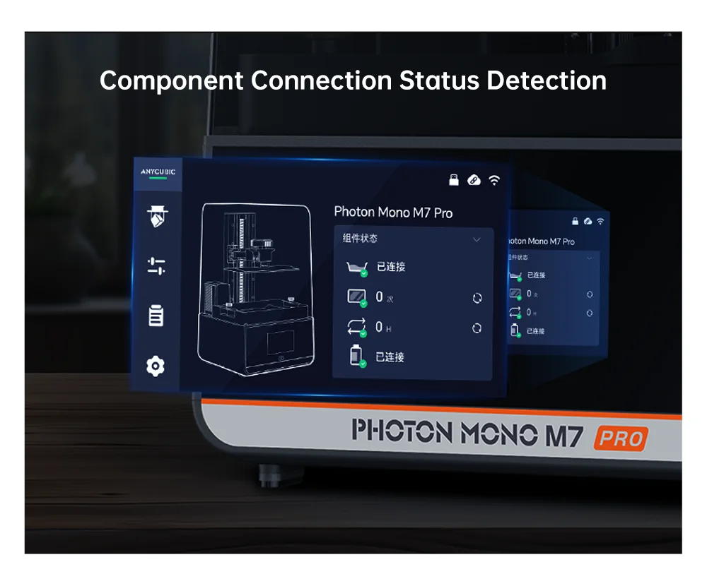 ANYCUBIC Photon Mono M7 Pro 14K Mono MSLA 3D Printer 10.1'' LCD Resin 3D Printer Speed Up to 170mm/h Printing Size 223*126*230mm