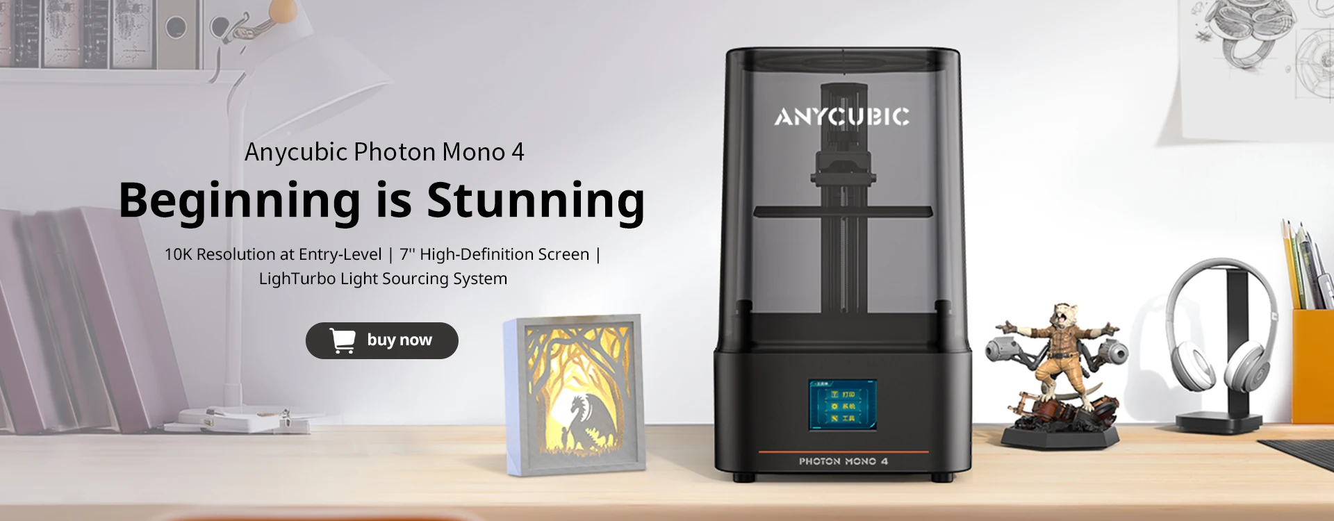 ANYCUBIC Wash & Cure 3 For Photon Mono 2 LCD SLA 3D Printer Models UV Rotary Curing Resin Cleaning Machine 2 in 1