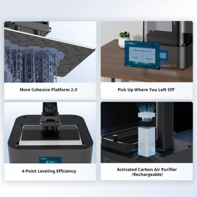 ANYCUBIC Photon Mono 4 LCD UV Resin 3D Printer with 7" 10K high-definition screen High-Speed 3D Printing Size 153×87×165mm - Image 5