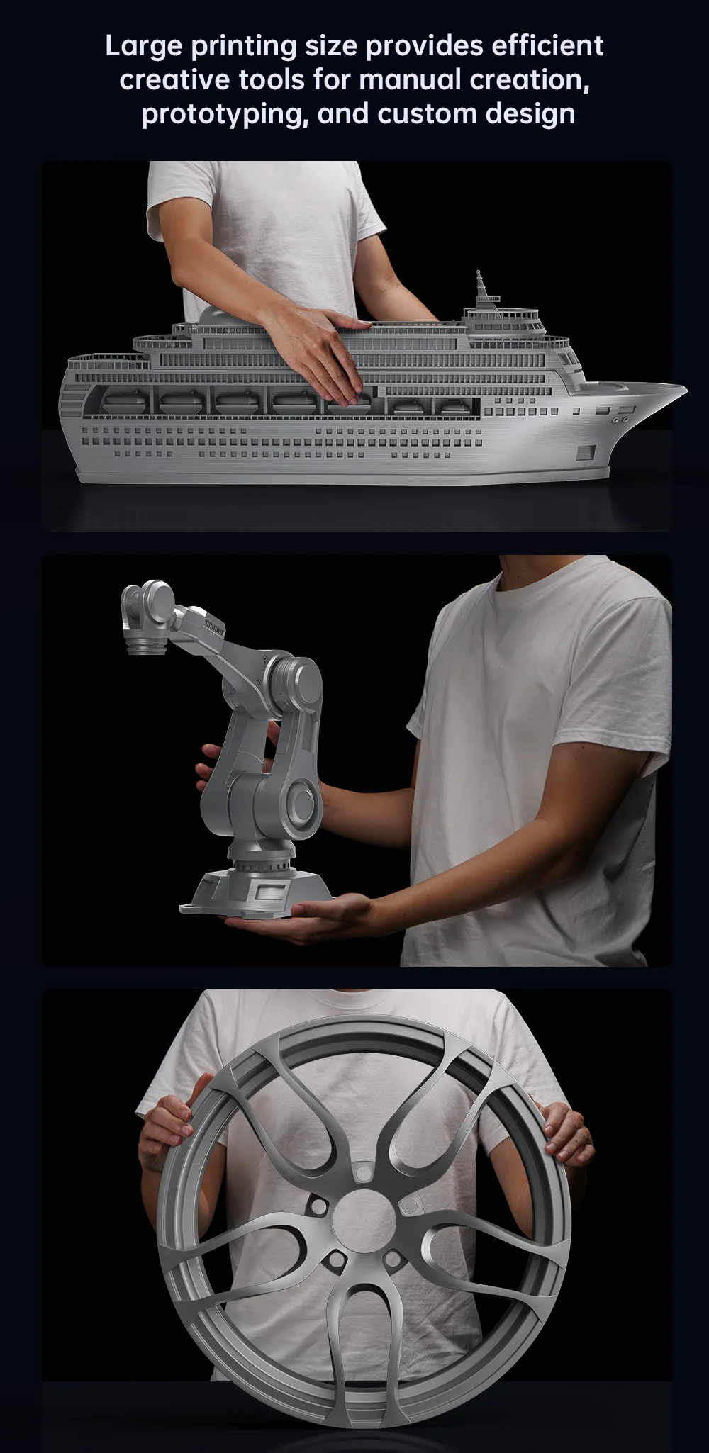 ANYCUBIC Kobra 2 MAX FDM Large Format 3D Printer 500mm/s Maximum Print Speed Build Size With 500*420*420mm Smart APP Control