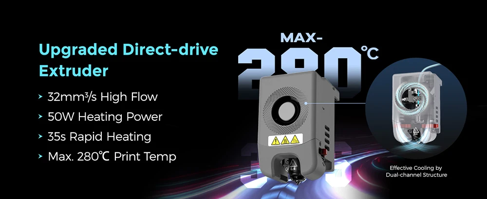 Flashforge Adventurer 5M 3d Printer Max 600mm/s High Speed Full-auto Leveling 280℃ Direct Extruder PEI Flexible Plate