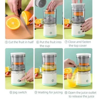 Extractor Fully Automatic Fruit Household Juicer Portable Juice Machine Residue Separation Bidirectional Spiral Fruit Juicer Cup - Image 3