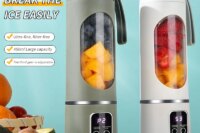 450ml Fruit Juicer 8 Blades 3 Gears USB Rechargeable Portable Blender Ice Crusher for Shakes and Smoothies Juicer Cup