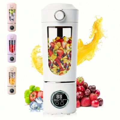 New Portable Juice Maker Blender for Shakes Smoothies 700ML Multiple Colors 12-Blades Fast Mixing 2 In 1 Blender Bottle Juicer - Image 6