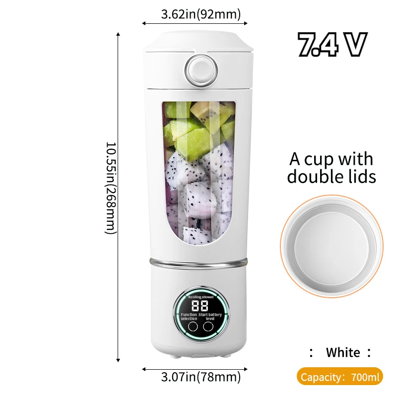 White 7.4V with Lid