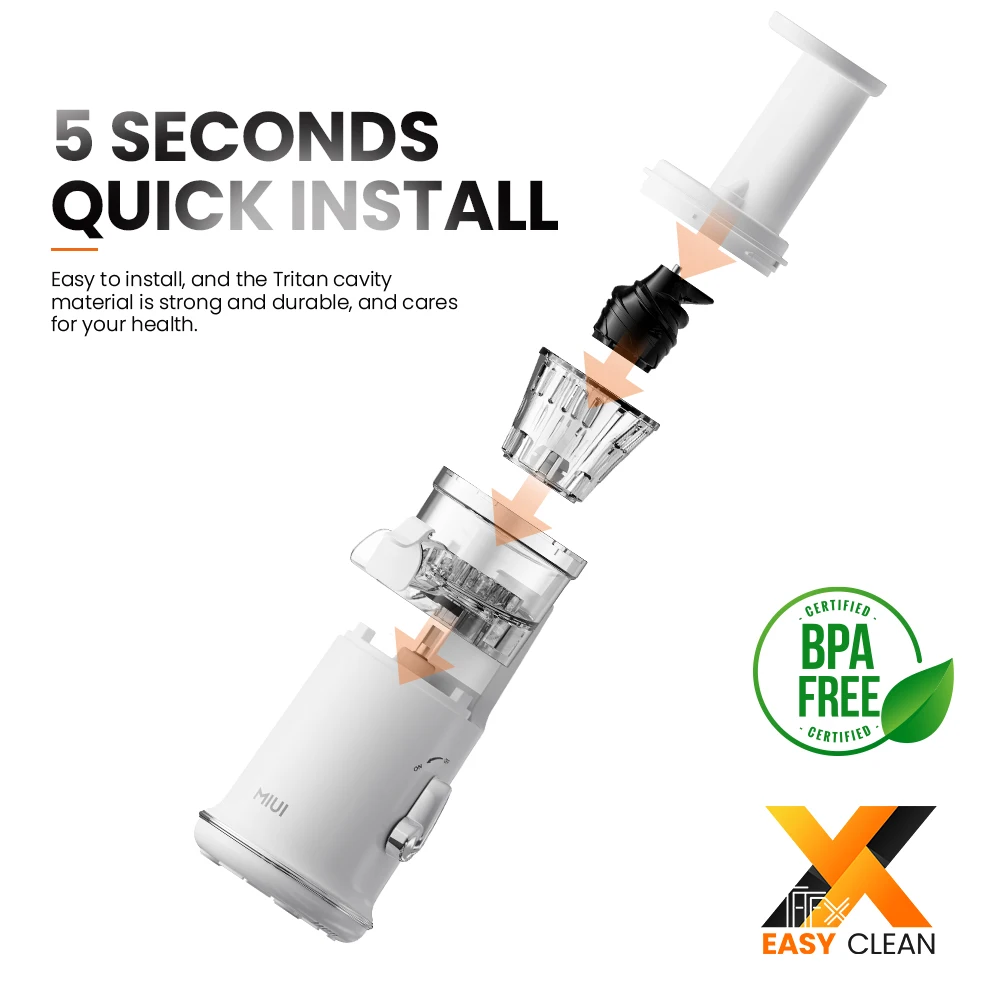 Mini Slow Juicer Portable Electric Juice Extractor Lemon Fruit Juice Maker Blender Easy Clean Can Make Ice Cream Mini-Pro Mini Slow Juicer Portable Electric Juice Extractor Lemon Fruit Juice Maker Blender Easy Clean Can Make Ice Cream Mini-Pro