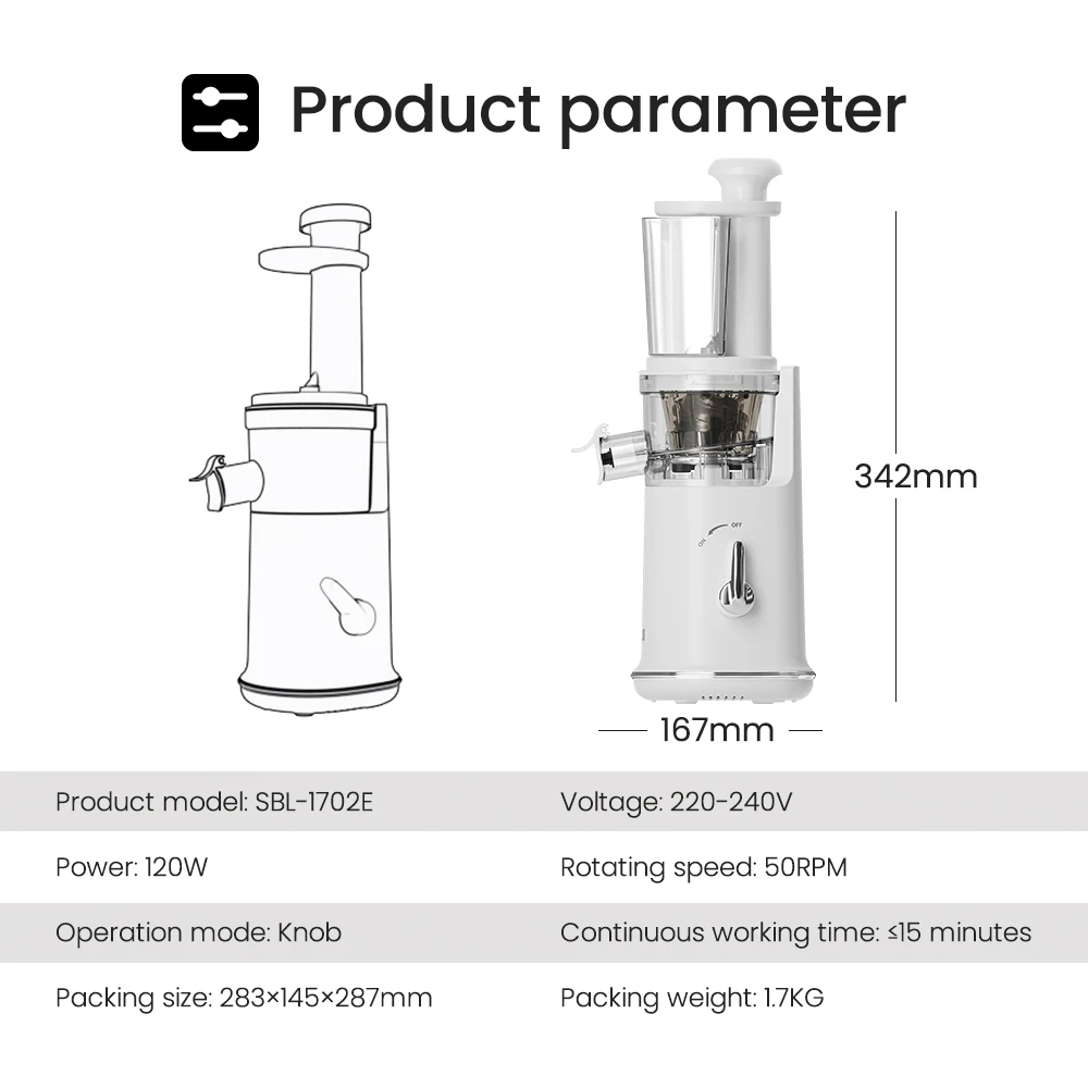 Mini Slow Juicer Portable Electric Juice Extractor Lemon Fruit Juice Maker Blender Easy Clean Can Make Ice Cream Mini-Pro Mini Slow Juicer Portable Electric Juice Extractor Lemon Fruit Juice Maker Blender Easy Clean Can Make Ice Cream Mini-Pro