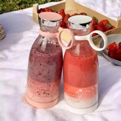 Portable Rechargeable juicer blender wireless mixer fresh juice 350ml With charger - Image 2