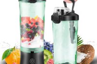 600ml Portable Mini Blender,USB Rechargeable Small Smoothie Blender,Large Capacity Travel Blender Portable Smoothies,Blends Ice