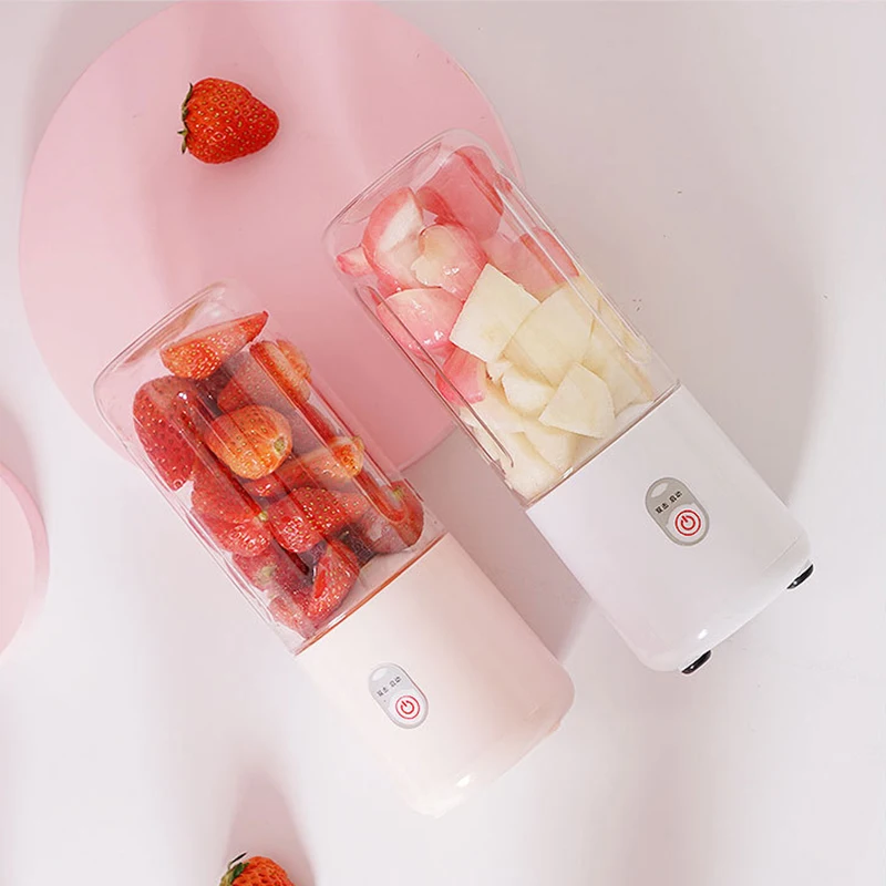 Xiaomi Mini Juicer Milk Shake Cup Small Portable Electric Wireless Juicer Home Usb Rechargeable 6 Blades Fruit Juice Blenders