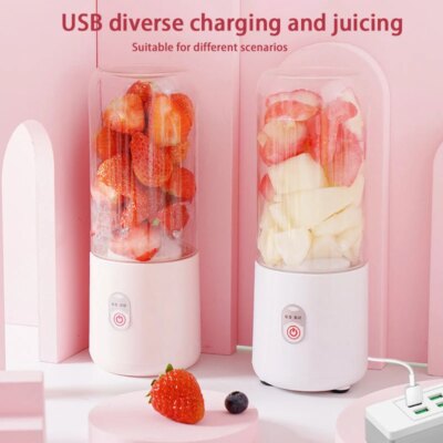 Xiaomi Mini Juicer Milk Shake Cup Small Portable Electric Wireless Juicer Home Usb Rechargeable 6 Blades Fruit Juice Blenders - Image 6
