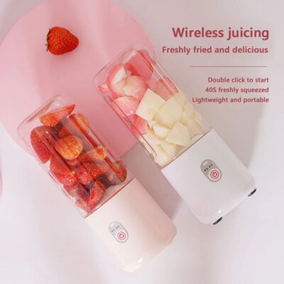 Xiaomi Mini Juicer Milk Shake Cup Small Portable Electric Wireless Juicer Home Usb Rechargeable 6 Blades Fruit Juice Blenders - Image 3
