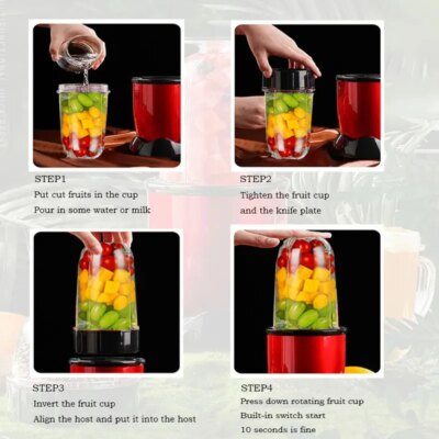 250W Duty Commercial Grade Blender Mixer Juicer High Power Food Processor Ice Smoothie Bar Fruit Blender Juice Crusher - Image 4