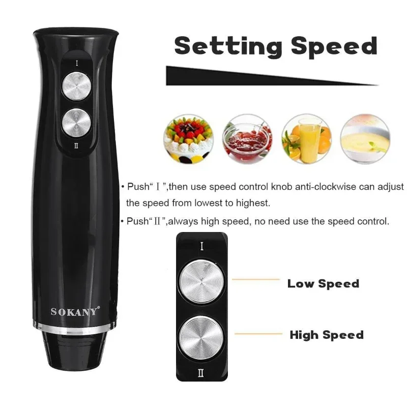 4 in 1 Household Multi-function Blender 110V/220V Electric Handheld Immersion Blender Baby Food Maker Kitchen Appliances 4 in 1 Household Multi-function Blender 110V/220V Electric Handheld Immersion Blender Baby Food Maker Kitchen Appliances