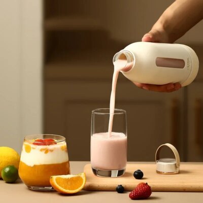 400ML Portable Multifunction Juicer USB Fast Rechargeable Mixer Fresh Fruit Grinder Electric Blender Cup Shakes Smoothie Maker - Image 2