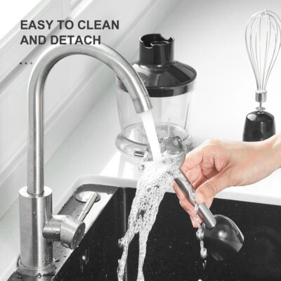 Hand Blender 1000W, Reemix 5-in-1 Electric Stick Blender, Copper Motor Stainless Steel Blade Stick Blender Mixer with Turbo Mode - Image 5