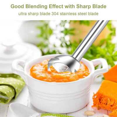 Wancle 600W Electric Hand Immersion Blender Multifunctional Stick Mixer For Baby Food Vegetable Meat Grinder Turbo Function - Image 3