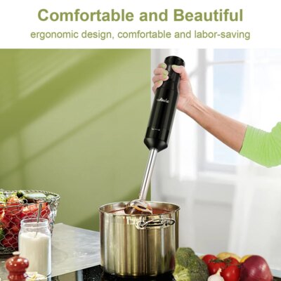 Wancle 600W Electric Hand Immersion Blender Multifunctional Stick Mixer For Baby Food Vegetable Meat Grinder Turbo Function - Image 2