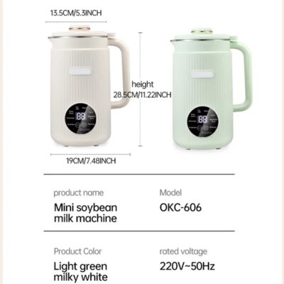 220V/110V  Multifunctional Electric Soybean Milk Machine Food Blender Automatic Fruit Juice Maker Water Boiling Kettl Soy - Image 6