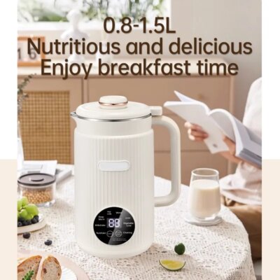 220V/110V  Multifunctional Electric Soybean Milk Machine Food Blender Automatic Fruit Juice Maker Water Boiling Kettl Soy - Image 4