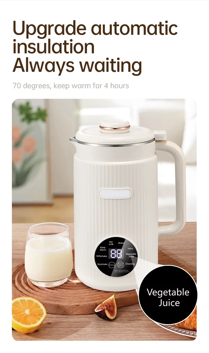 220V/110V  Multifunctional Electric Soybean Milk Machine Food Blender Automatic Fruit Juice Maker Water Boiling Kettl Soy