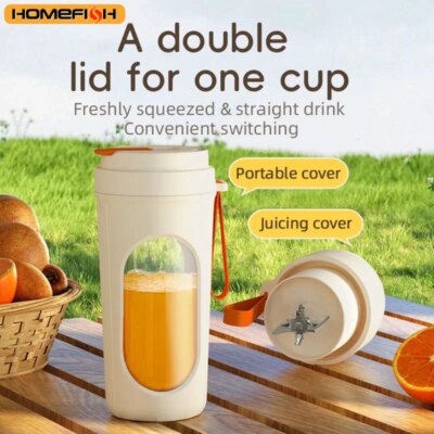 12 Blades Electric Portable Blender 350ML Juicer Fruit Mixers USB Rechargeable Smoothie Juicer Cup Squeezer Juice Maker - Image 4