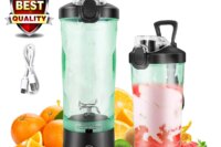 Professional 2 In 1 Portable Blender 600ML Electric Juicer Fruit Mixers USB Rechargeable Smoothie Mini Blender Personal Juicer