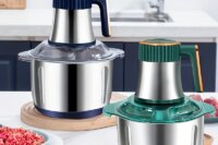 Electric Meat Grinders 5L Food Crusher Stainless Steel Multifunctional Vegetable Slicer Processor Chopper Kitchen Blenders