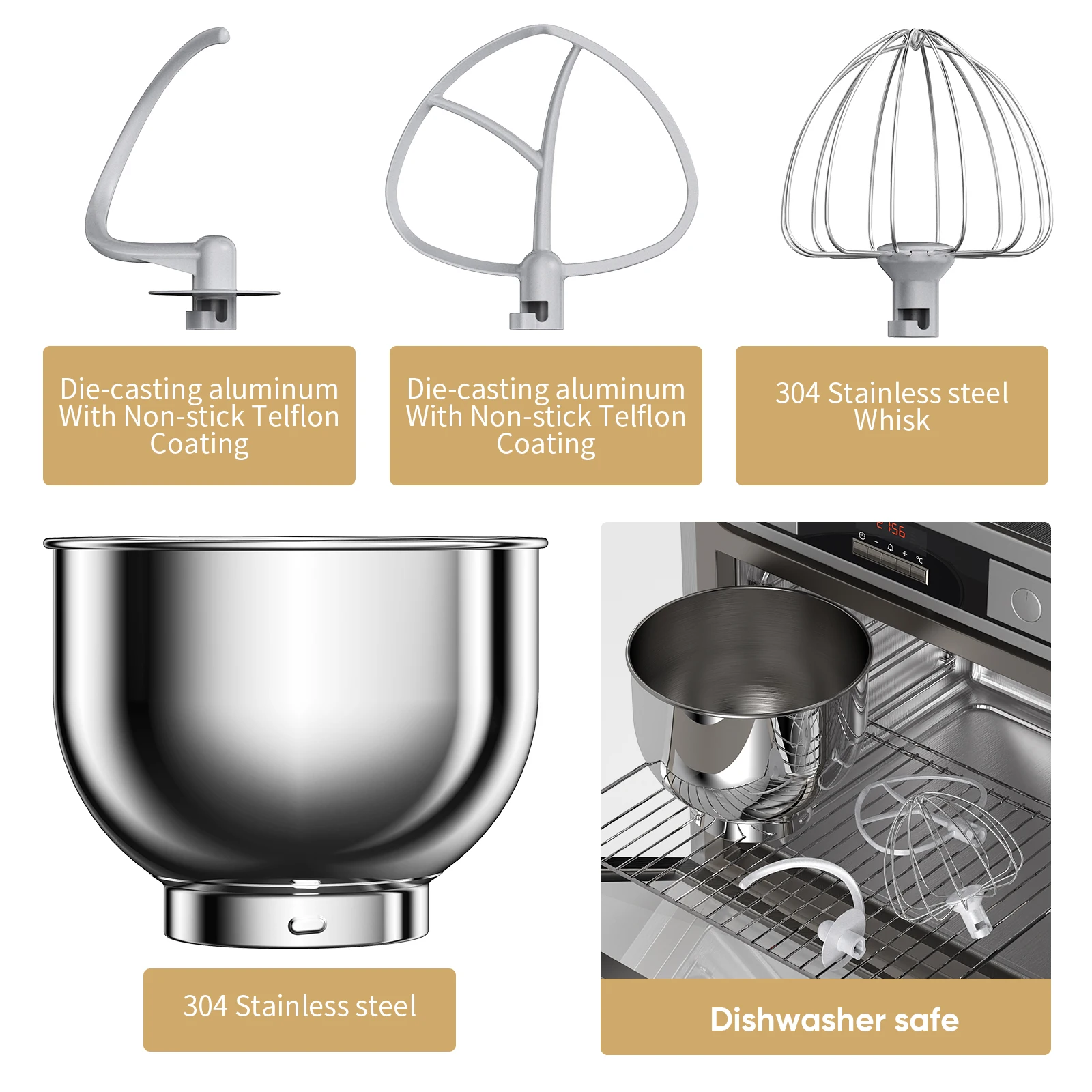 BioloMix Kitchen Food Stand Mixer, 1200W 11-Speeds DC Motor, Digital OLED Screen, Electric Food Mixer with Dough Hook, Whisk BioloMix Kitchen Food Stand Mixer, 1200W 11-Speeds DC Motor, Digital OLED Screen, Electric Food Mixer with Dough Hook, Whisk