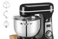 BioloMix Kitchen Food Stand Mixer, Blender, Quiet Motor, Cream Egg Whisk, Whip Dough Kneader, 6-Speed, 1200 W, 6 L, DC