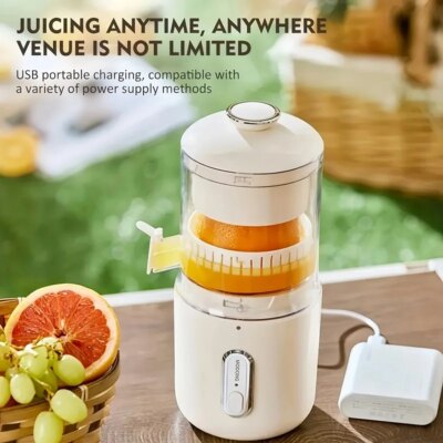 Home Travel 1500mAh Rechargeable Juicer For Lemon Orange Citrus 45W  Wireless Blender Automatic Separation Raw Electric Juicer - Image 2