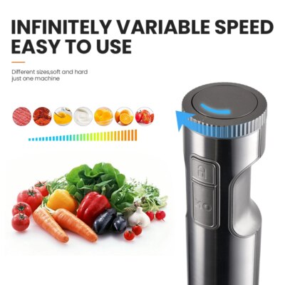 MIUI Hand Immersion Blender 1000W Powerful 4-in-1 Stainless Steel Stick Food Mixer 700ml Mixing Beaker 500ml Processor Whisk - Image 4