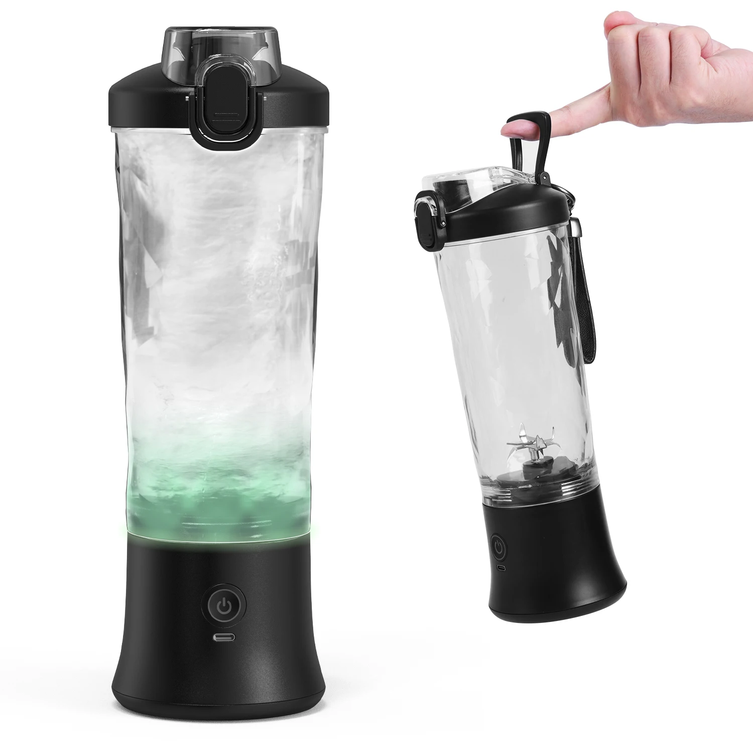 Zai Xiao Portable blender mixer 600ML Electric Juicer Fruit Mini Blender 6 Blades For Shakes and Smoothies Juicer Sport Outdoor