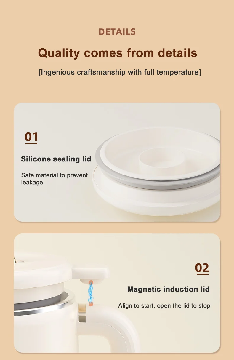 Intelligent Soybean Milk Machine Electric Soybean Filter-free Soy Milk Maker  Mixer Food Blender Maker Rice Paste Maker Kettle