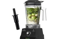 BioloMix 1800W  Mini Pro Professional-Grade Smoothie Blender, 1.8L Container, Black/RED, Self-Cleaning