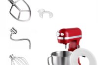 For Kitchenaid 6 Quart Mixer Aid Attachment Parts AccessoriesStand Mixer Wire Whip& Dough Hook&Mixer Aid Paddle