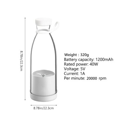 Multi-Functional Mini Juicer Portable Juice Cup Portable Blender Bottle Usb Rechargeable Shake Cup Blender Antioxidant Cup - Image 4