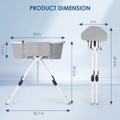 Household Foldable Dog and Cat Bath Basin Adjustable Height Pet Bath Tub Available Indoors and Outdoors Portable Dog Bath - Image 3
