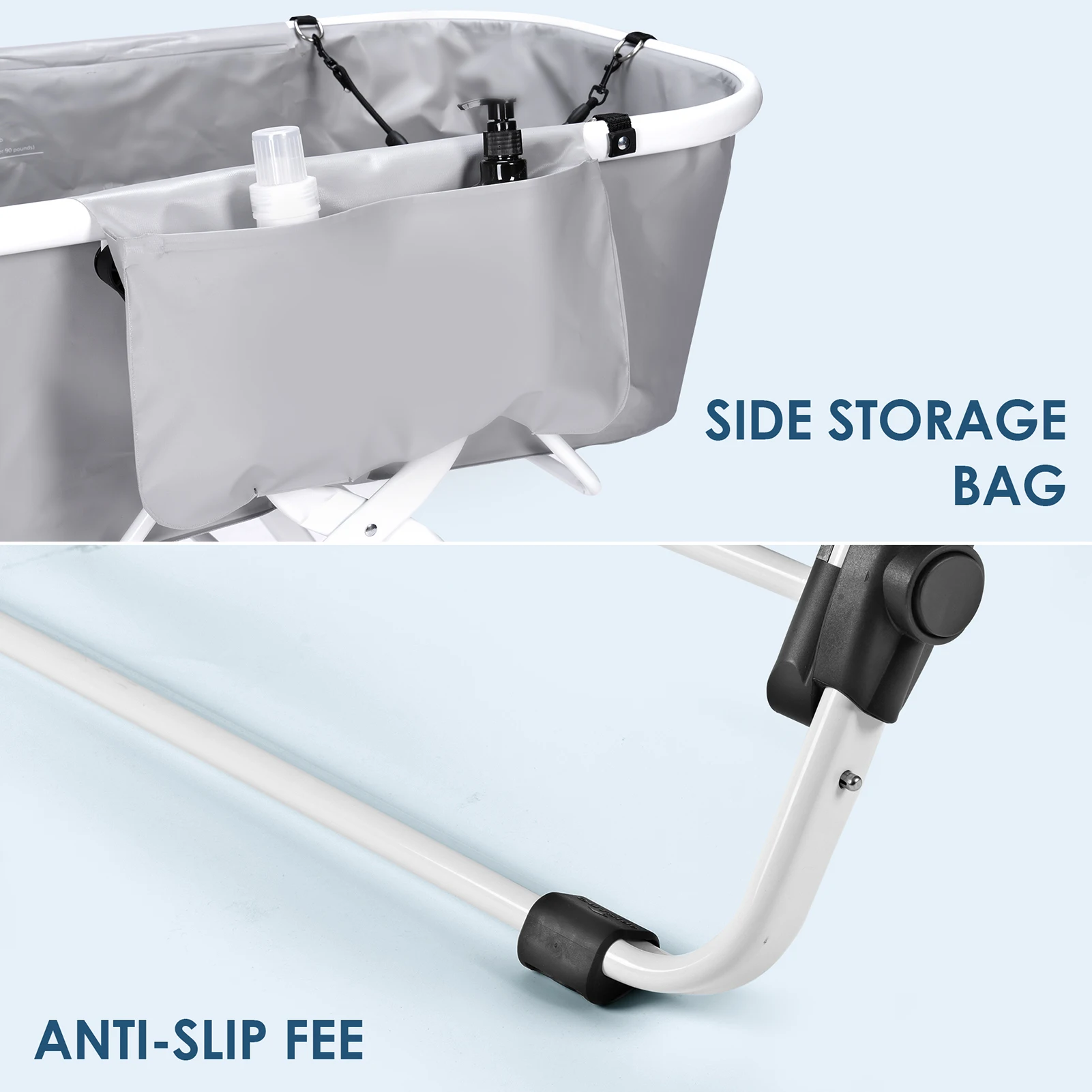 Household Foldable Dog and Cat Bath Basin Adjustable Height Pet Bath Tub Available Indoors and Outdoors Portable Dog Bath