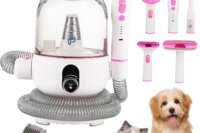 Pet Grooming Vacuum, Dog Hair Vacuum Groomer, Multi-Functional Pet Grooming Kits Dog Hair Vacuum For Dogs, Cats & More