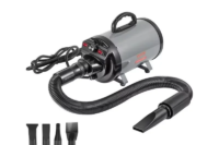 VEVOR 2000W/2.7HP Dog Blow Dryer Adjustable Speed Temperature Control with 4 Nozzles and Extendable Hose for Pet Hair Grooming