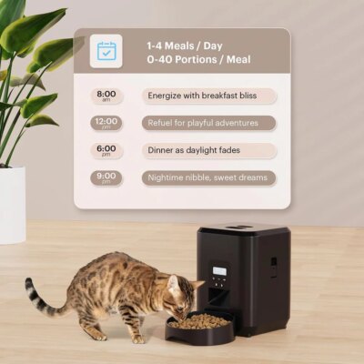 Smart Pet Feeder Automatic Cat Feeder Dog Slow Food Machine With Timed Quantitative Automatic Cat Food Dispenser Cat Dog Bowl - Image 4