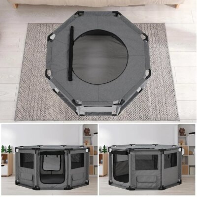 Dog Playpen, Cat Dog Crate Portable Pet Exercise Cage Kennel House Puppy Playpen Animal Playpen Indoor/Outdoor, Water-Resistant - Image 3