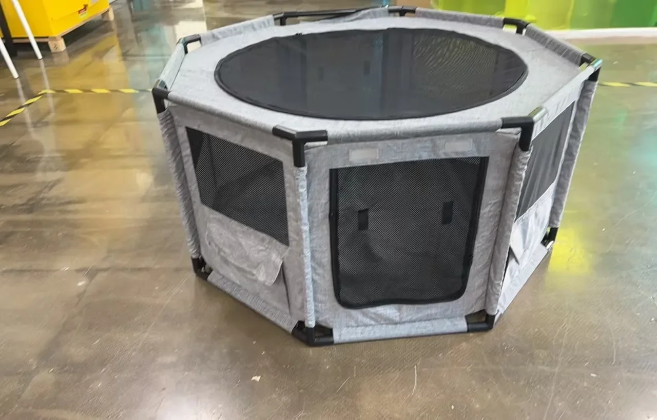 Dog Playpen, Cat Dog Crate Portable Pet Exercise Cage Kennel House Puppy Playpen Animal Playpen Indoor/Outdoor, Water-Resistant