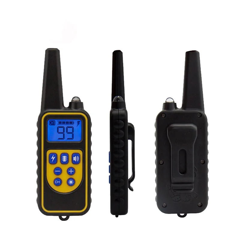 Electric Dog Training Collar Waterproof Dog Bark Collar Pet With Remote Control Rechargeable Anti Barking Device All Dogs Size
