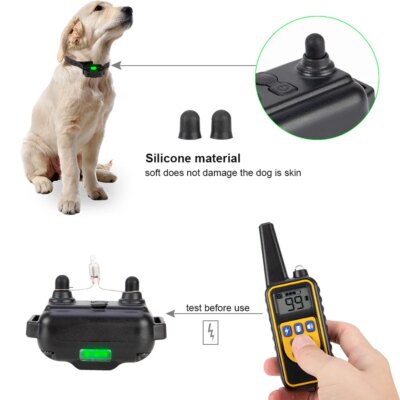 Electric Dog Training Collar Waterproof Dog Bark Collar Pet With Remote Control Rechargeable Anti Barking Device All Dogs Size - Image 5