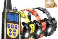 Electric Dog Training Collar Waterproof Dog Bark Collar Pet With Remote Control Rechargeable Anti Barking Device All Dogs Size
