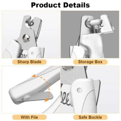 Pet Nail Clipper with LED Light Dog Cat Special Blood Line Scissors Multifunction Nail Trimmer Pet Cleaning Grooming Supplies - Image 5