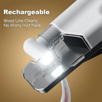 Pet Nail Clipper with LED Light Dog Cat Special Blood Line Scissors Multifunction Nail Trimmer Pet Cleaning Grooming Supplies - Image 2