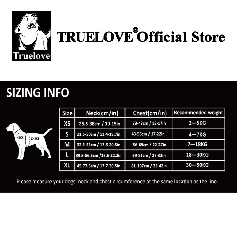 Truelove Pet Harness Small Medium Large Split Dog Fashion Outdoor Dropshipping - Image 4